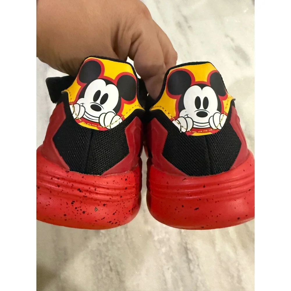 Adidas Kids‎ Disney Mickey Mouse Black Red Yellow Strap Sneakers Shoes